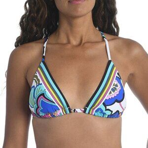 Trina Turk 'Mandalay' Cross-back Tri-Slider Bikini Swim Top, Multi